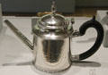 Silver teapot by Paul Revere Jr. of Boston at Metropolitan Museum of Art. New York, NY.