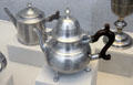 Pewter teapots by William Will of Philadelphia at Metropolitan Museum of Art. New York, NY.