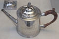 Silver teapot by Abraham Dubois Sr. of Philadelphia at Metropolitan Museum of Art. New York, NY.