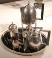 Tea service by Josef Hoffmann for Wiener Werkstätte at Metropolitan Museum of Art. New York, NY.