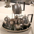 Tea service by Josef Hoffmann for Wiener Werkstätte at Metropolitan Museum of Art. New York, NY.