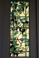 Grapevine leaded Favrile glass window by Louis C. Tiffany of Tiffany Studios, New York City at Metropolitan Museum of Art. New York, NY.