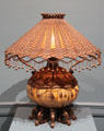Table lamp by Tiffany Studios, New York City at Metropolitan Museum of Art. New York, NY.