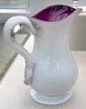 Blown glass pitcher from Pittsburgh, PA at Metropolitan Museum of Art. New York, NY.