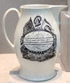 Independence & George Washington transfer print on Liverpool earthenware at Metropolitan Museum of Art. New York, NY.