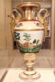 Porcelain vase by Tucker Factory of Philadelphia, PA at Metropolitan Museum of Art. New York, NY.