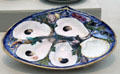 Porcelain oyster plate by Karl L.H. Müller made by Union Porcelain Works, Greenpoint, Brooklyn at Metropolitan Museum of Art. New York, NY.