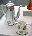 Porcelain Art Nouveau coffee pot by Lenox Inc. of Trenton, NJ at Metropolitan Museum of Art. New York, NY.