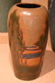 Earthenware vase by Frederick Hurten Rhead of Rhead Pottery, Santa Barbara, CA at Metropolitan Museum of Art. New York, NY.