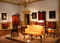 Early American furniture gallery at Metropolitan Museum of Art. New York, NY.