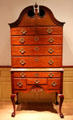 High chest of drawers from Newport, RI at Metropolitan Museum of Art. New York, NY.