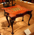 Folding card, chess & backgammon table from New York City at Metropolitan Museum of Art. New York, NY.