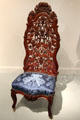 Carved Rococo-style side chair by J.H. Belter & Co. of New York City at Metropolitan Museum of Art. New York, NY.