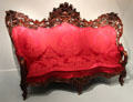 Carved Rococo-style sofa by J.H. Belter & Co. of New York City at Metropolitan Museum of Art. New York, NY.