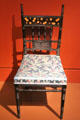 Anglo-Japanese style side chair by Herter Brothers at Metropolitan Museum of Art. New York, NY.