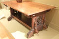 Library table by William Lightfoot Price for Rose Valley Shops of PA at Metropolitan Museum of Art. New York, NY.