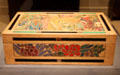 Painted box by Lucia Kleinhans Mathews of The Furniture Shop, Oakland, CA at Metropolitan Museum of Art. New York, NY.