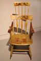 Shaker rocking chair by John Bradley Hudson & John Loring Brooks at Metropolitan Museum of Art. New York, NY.
