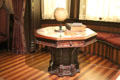 Gothic Revival table from New York City at Metropolitan Museum of Art. New York, NY.