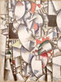 Nude Model in Studio painting by Fernand Léger at Guggenheim Museum. New York City, NY.