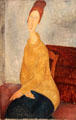 Jeanne Hébuterne with Yellow Sweater painting by Amedeo Modigliani at Guggenheim Museum. New York City, NY.