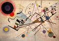 Composition 6 painting by Vasily Kandinsky at Guggenheim Museum. New York City, NY.