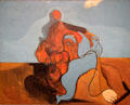 The Kiss painting by Max Ernst at Guggenheim Museum. New York City, NY.