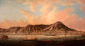 View of Hong Kong Harbor painting by Youqua at Brooklyn Museum. Brooklyn, NY.