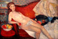 Nude with Apple painting by William J. Glackens at Brooklyn Museum. Brooklyn, NY.