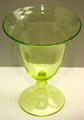 Glass vase by Josef Hoffmann, made by J.&L. Lobmeyr of Vienna at Brooklyn Museum. Brooklyn, NY.