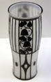 Glass vase by Josef Hoffmann, made by J. Lötz Witwe of Bohemia at Brooklyn Museum. Brooklyn, NY.