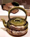 Stoneware ewer by Takiguchi Kiheiji of Japan at Brooklyn Museum. Brooklyn, NY.