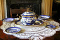 Porcelain serving dishes at Lefferts Homestead museum. Brooklyn, NY.