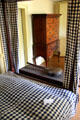 Canopied bed & chest at Lefferts Homestead museum. Brooklyn, NY.
