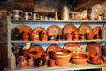 New England redware pottery at Conference House. Staten Island, NY.