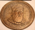 Medal marking Antonio Meucci at Garibaldi-Meucci Museum. Staten Island, NY.