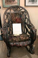Rocking chair made of tree roots by Antonio Meucci at his house, now Garibaldi-Meucci Museum. Staten Island, NY.