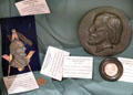Medals of Italian liberator Giuseppe Garibaldi at Garibaldi-Meucci Museum. Staten Island, NY.