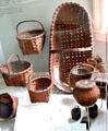 Collection of Staten Island baskets at Historic Richmond Town Museum. Staten Island, NY.