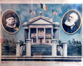 Garibaldi Memorial graphic at Historic Richmond Town Museum. Staten Island, NY.