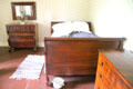 Chests of drawers & sleigh bed in Martin Van Buren, Jr's bedroom at Lindenwald. Kinderhook, NY.