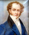 Portrait of young Martin Van Buren at Lindenwald. Kinderhook, NY.