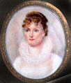 Portrait miniature of Hannah Hoes Van Buren at Lindenwald. Kinderhook, NY.