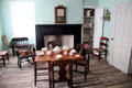 Dining room of Kirby House at Old Bethpage Village. Old Bethpage, NY.