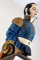 Ship figurehead of blue-coated ship's officer at Whaling Museum. Cold Spring Harbor, NY.