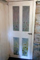 Floral scenes painted on the four panels of a door by Annie Cooper Boyd at Boyd House museum. Sag Harbor, NY.