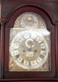 Face of Newport clock by Will Claggett at Custom House Museum. Sag Harbor, NY.