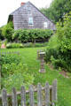 Garden view of Home Sweet Home Museum, trellis & gardens. East Hampton, NY.