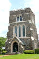 St. Luke's Episcopal Church gothic facade. East Hampton, NY.
