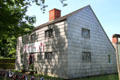 Saltbox house at Thomas Halsey Homestead built as part of Puritan settlement. South Hampton, NY.